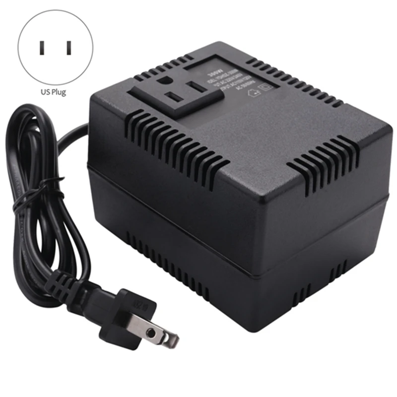 NEW-300W 220/240V до 110/120V Ac понижающий преобразователь напряжения вилка стандарта США