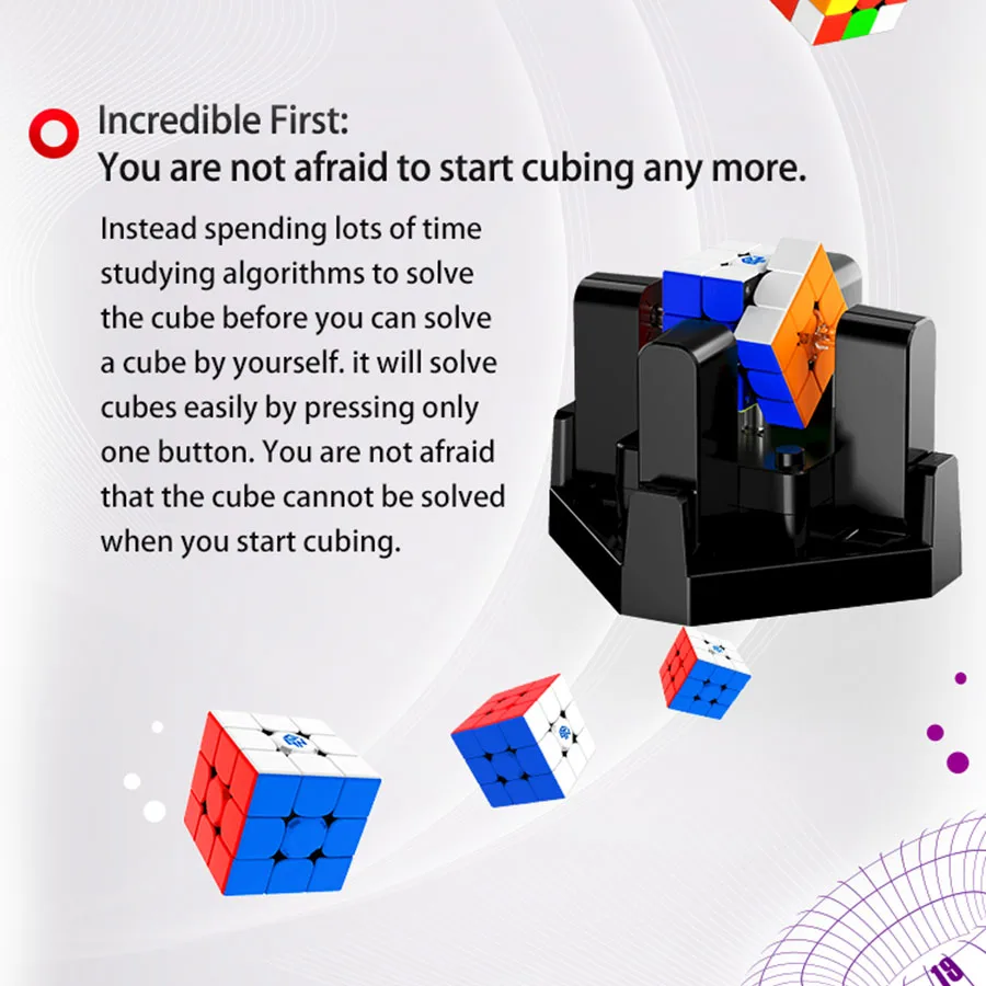 Кубик Гань 3x3 Волшебный Робот паззл GANCUBE 356 I 3 GAN356 i3 Bluetooth соединение GAN356I онлайн