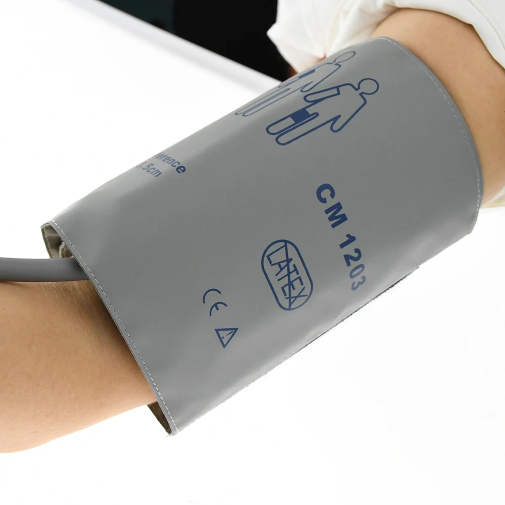 Arm Circumference 33-48cm Reusable Blood Pressure Cuff, Single Tube NIBP Cuff With Bladder(CM-1024S-06)