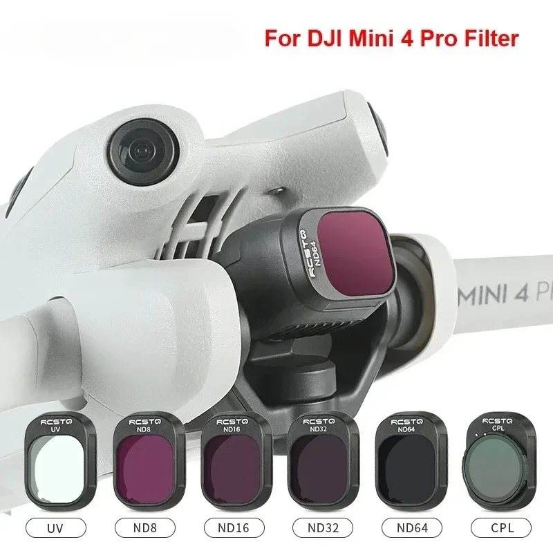 Для DJI Mini 4 Pro ND фильтр для дрона набор фильтров объектива камеры UV CPL ND8 ND16 ND32 ND64 ND/PL