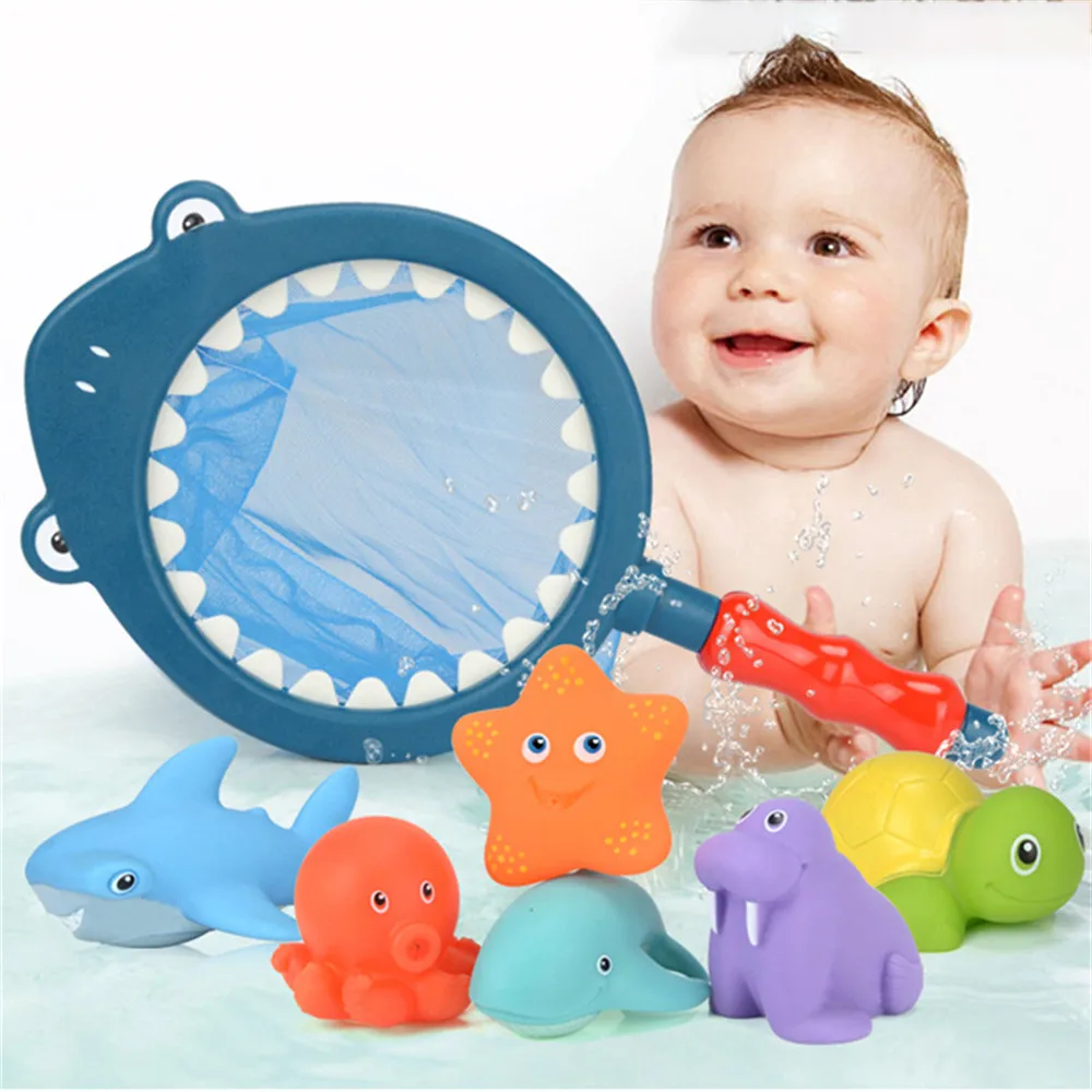 

Игрушки для ванной, рыболовные игры с рыболовной сеткой, БФА, брызговики, рыбы, черепаха, водяной стол, время для ванны, игрушка для ванной