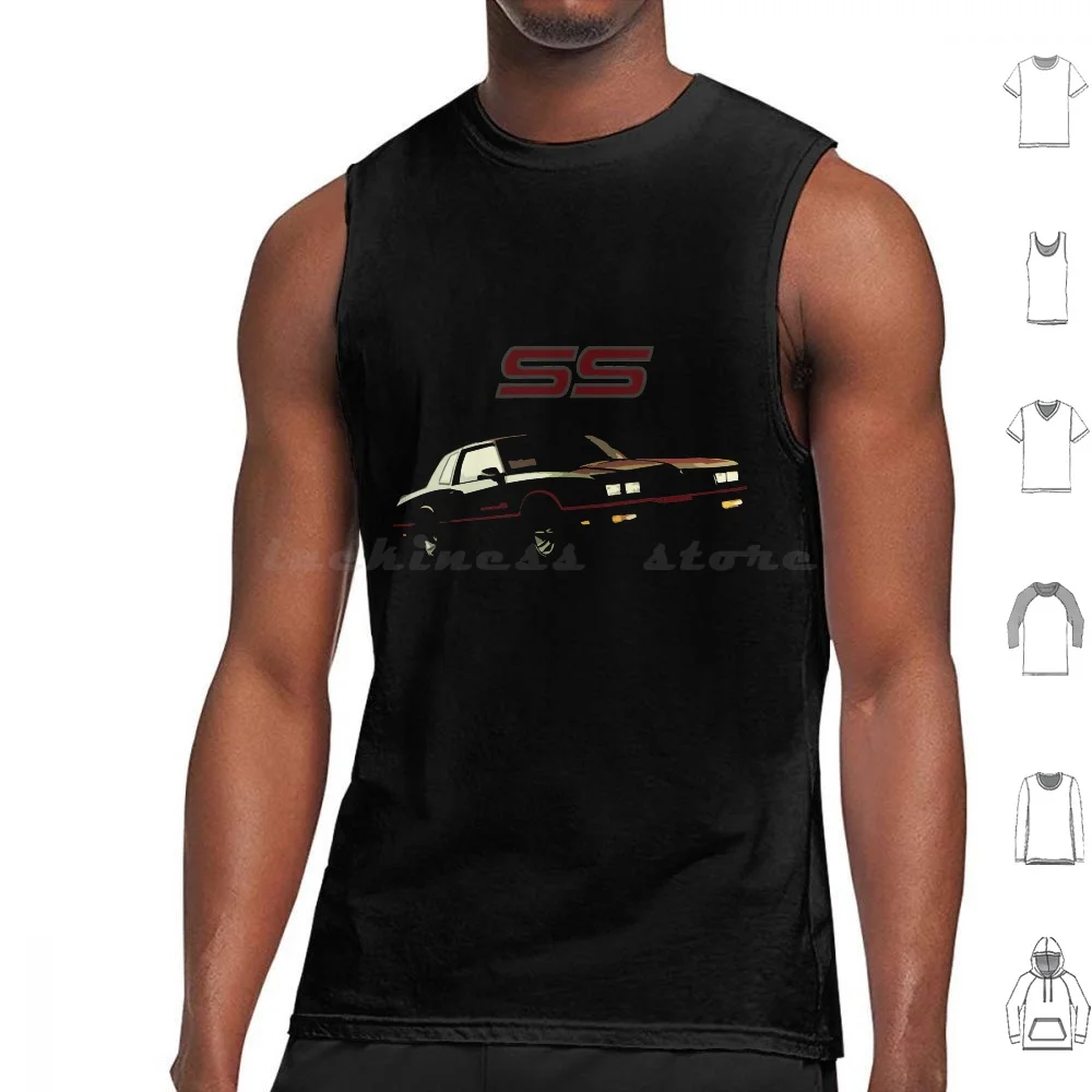 

1986 Monte Carlo Ss Tank Tops Print Cotton Monte Carlo Chevy Ss Vintage Car Retro Car Muscle Car American Classic