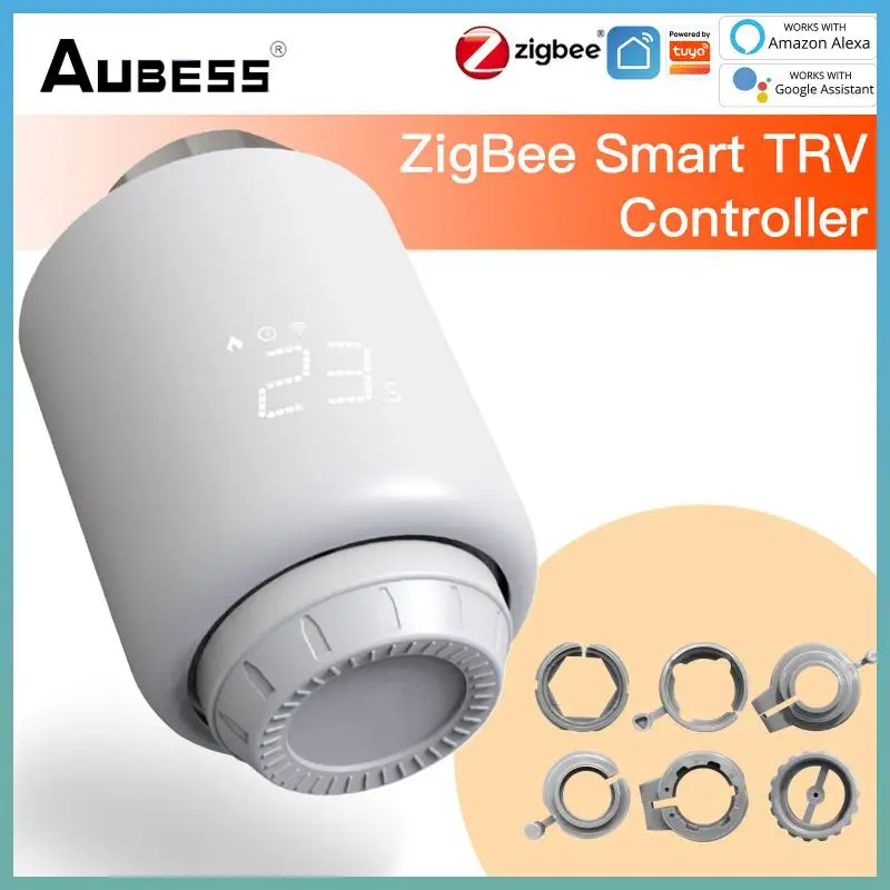 

ZigBee Tuya Thermostatic Radiator Valve Actuators Smart Life Wireless Remote Control Heating Thermostat For Alexa Google Home
