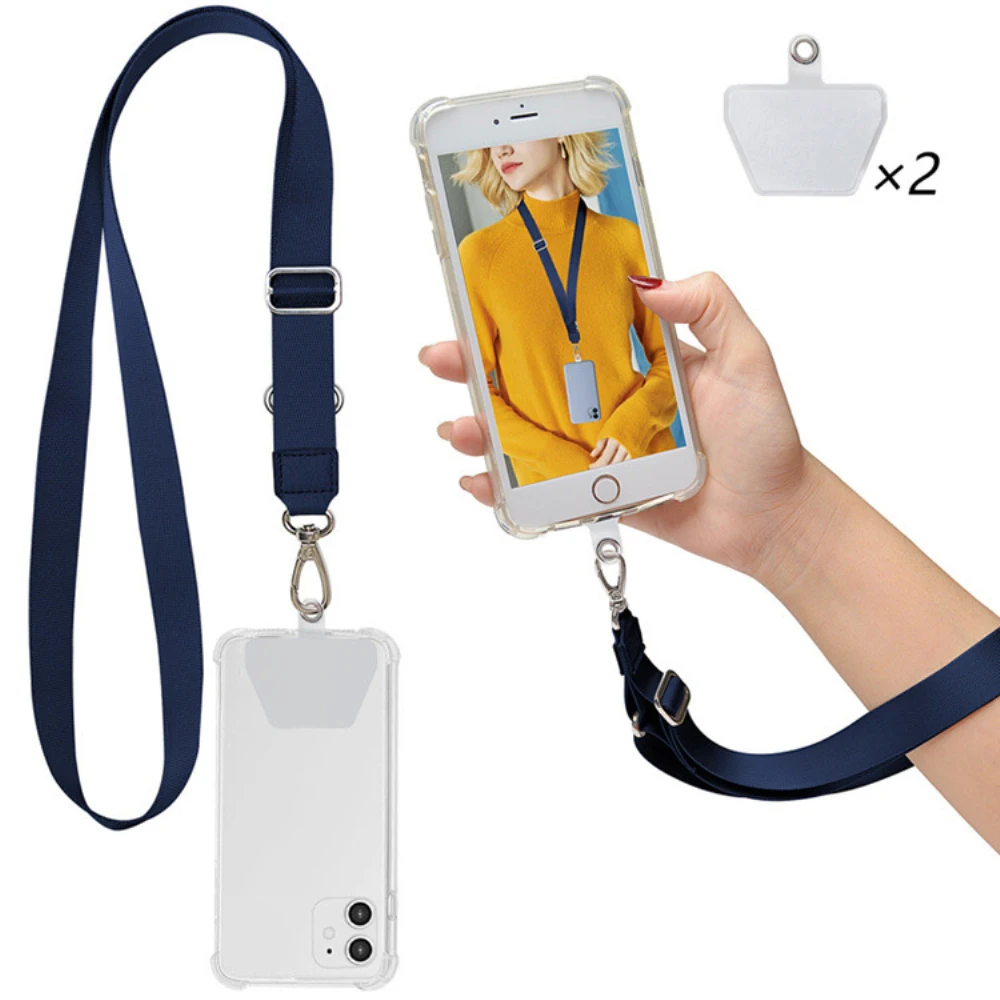 

Mobile Phone Lanyard Hanging Nylon Neck Pendant for IPhone XSMA11/12 Mobile Phone Shell Lanyard Net Celebrity Anti-lost Sling