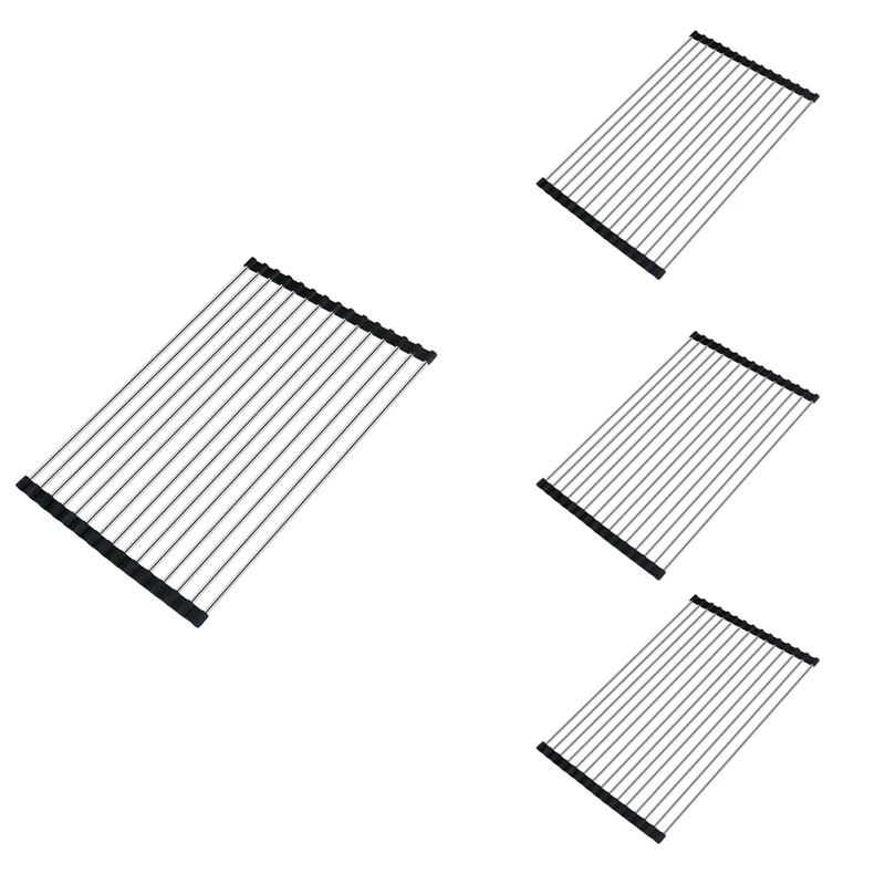 

Сушилка для посуды в рулоне над планкой для кухни, складная стойка для посуды над ковриком для раковины, посуда