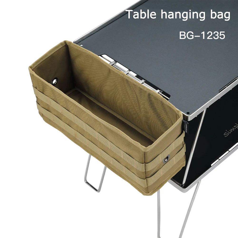 

Camping Table Side Storage Bag Multi-functional Camp Organizer Pockets Outdoor Picnic Desk Cookware Sundries Hanging Pockets