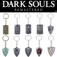game dark souls keychain sun knight shield pendant high quality vintage metal keyring torque men car jewelry