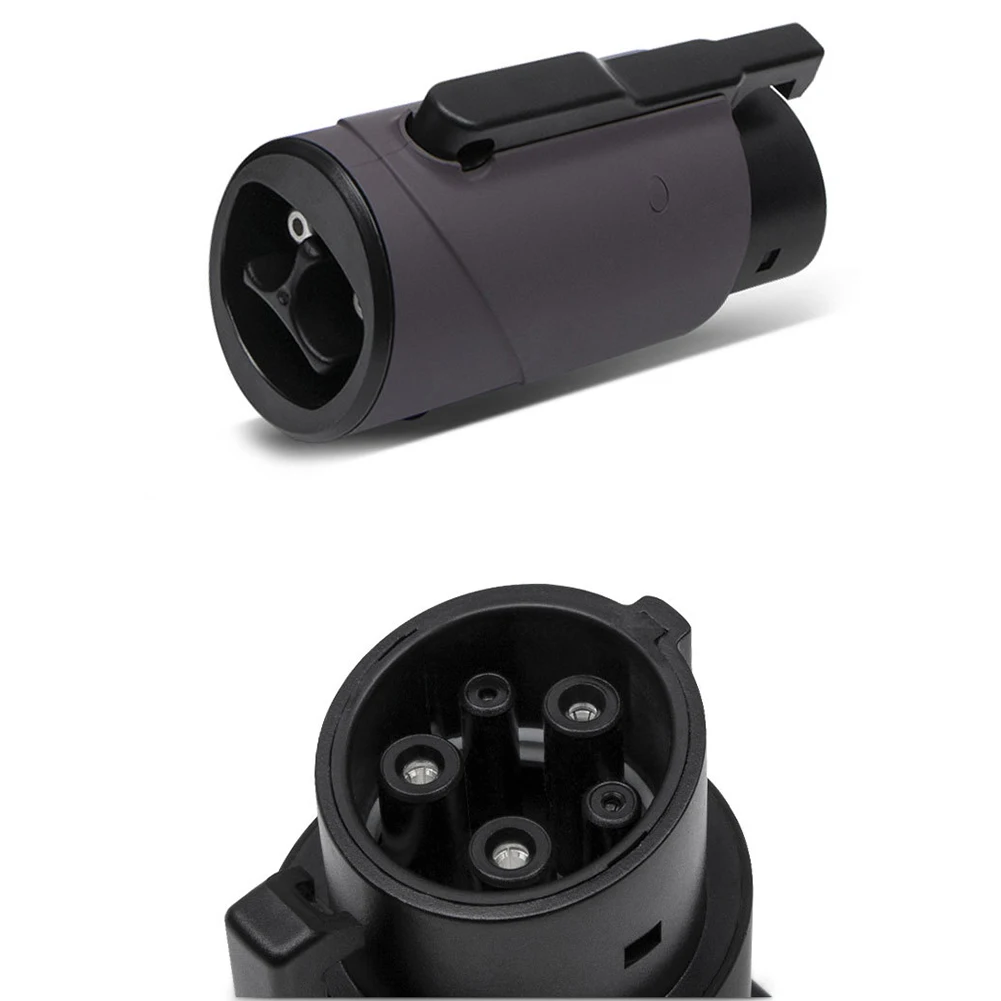

For Tesla Car Charger Adapter 80A ABS Charging Adapter High Power Max 250V Replacement Installation To SAE J1772