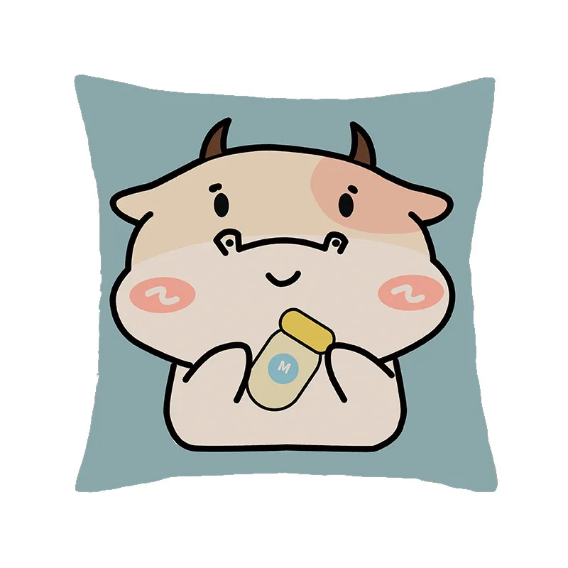 Чехол для подушки, простой дизайн, подушки, милый домашний мультяшный чехол для подушки 45x45, Модный чехол для подушек на стул E1516