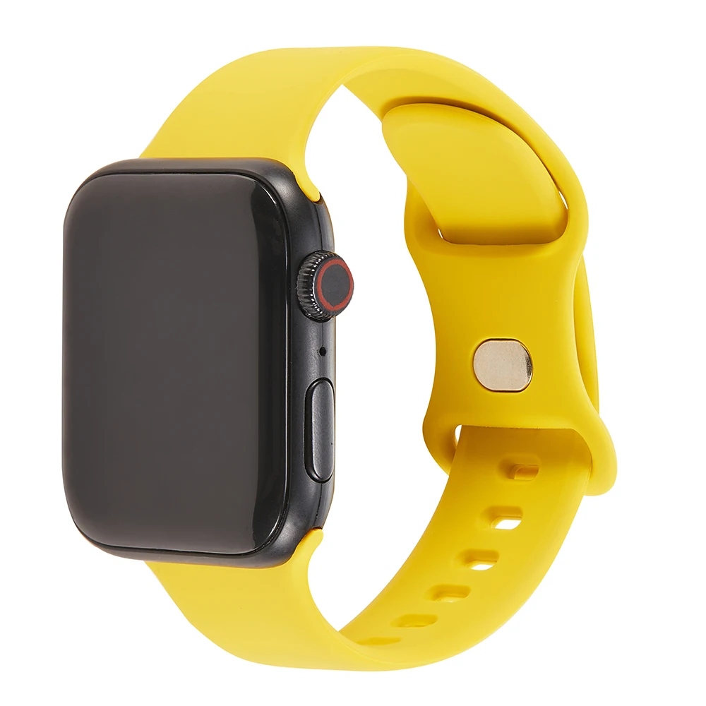

Smartwatch Strap Rubber Strap For Apple Watch 44mm Silicone Bracelet For Apple Watch Band 38mm 42mm