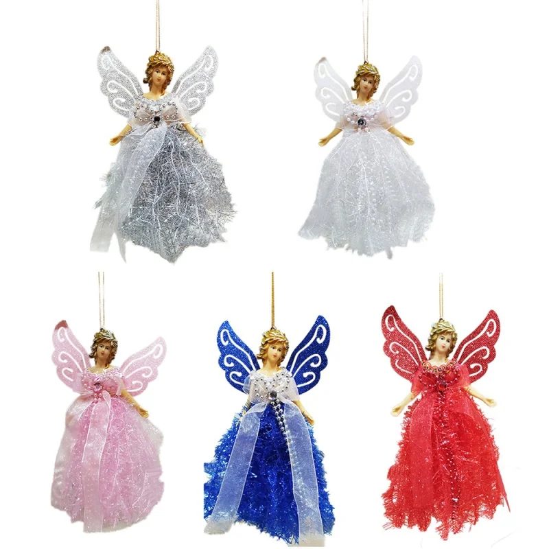 

Christmas Angel Pendant Children's Gift Window Decoration Home Door Xmas Tree Decor Supplies Dropship