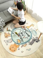 Round carpet thickened lamb down bed blanket bedroom lovely floor mat sleeping and sitting room carpet rug for living room