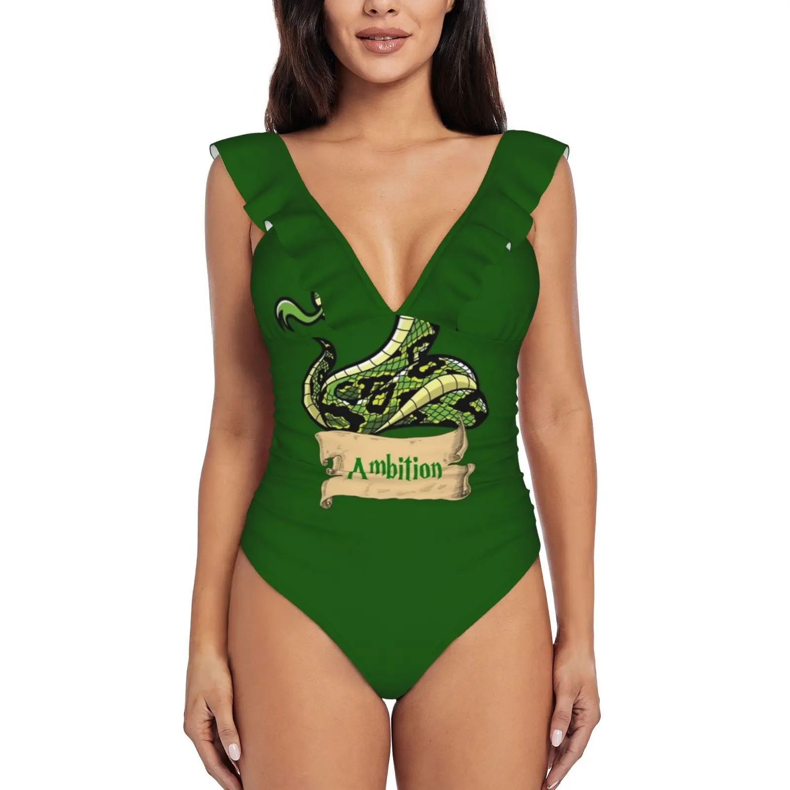 New Girl Beach Swimwear Slytherin Slytherin House Slytherin Salazar