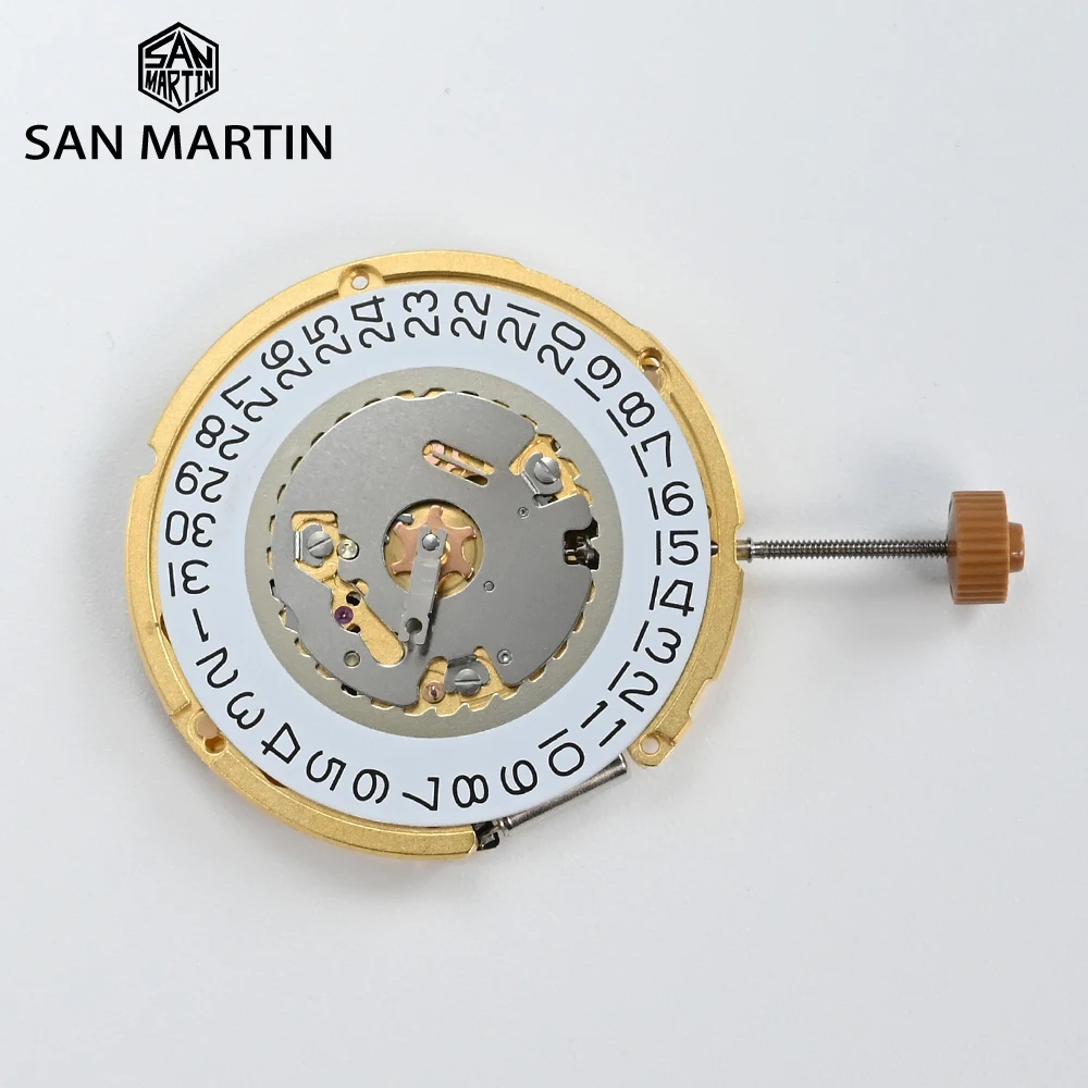 RONDA 6004.D Quartz Movement Battery Included Swiss Luxury Watch Mechanism Replacements Movt Gold Parts 5 Jewels