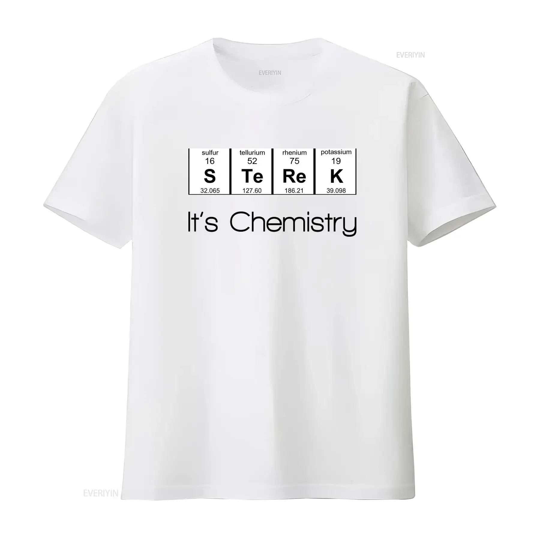 Фото Футболка T Shirtn Wolf Sterek It's Chemistry: Классическая научно-тематическая футболка в винтажном стиле с легким графическим дизайном №1