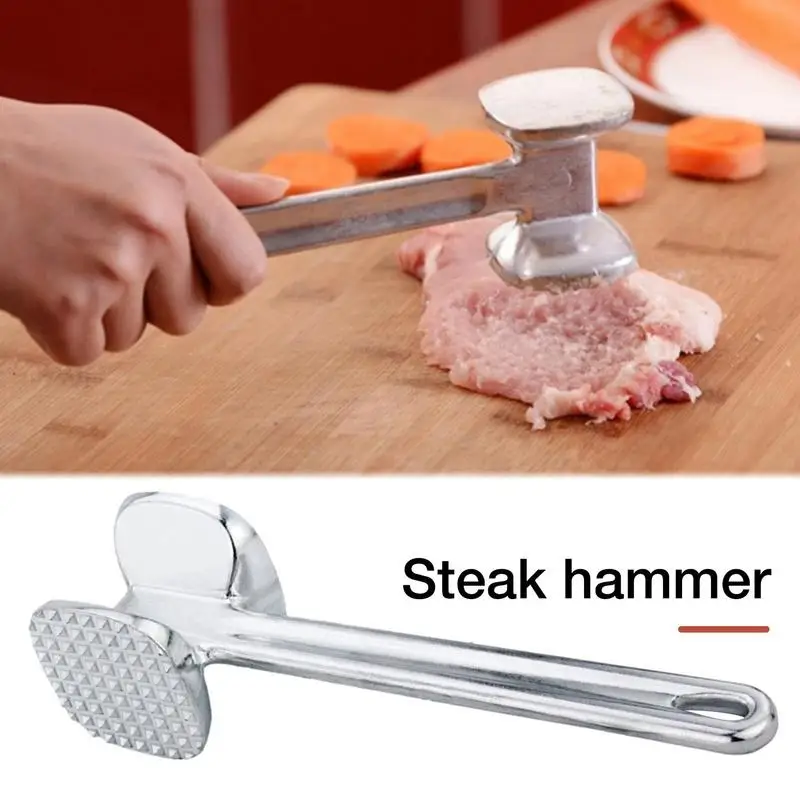 

Zinc Alloy Meat Tenderizer Hammer Pork Chop Steak Household Meat Hammer Zinc Alloy For Tenderizing Chicken Beef Kitchen Tool