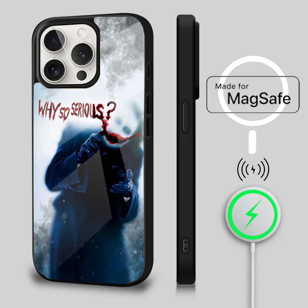 Крутой чехол для телефона J-Jokers C-Clown iPhone 16 14 13 12 11 Plus Pro Max Mini Magsafe с магнитной
