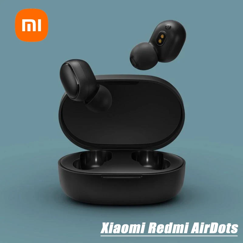 Original Xiaomi Redmi Airdots Fone Bluetooth Earphones Wireless Headphones With Mic Handsfree Earbuds Redmi Airdots Headset