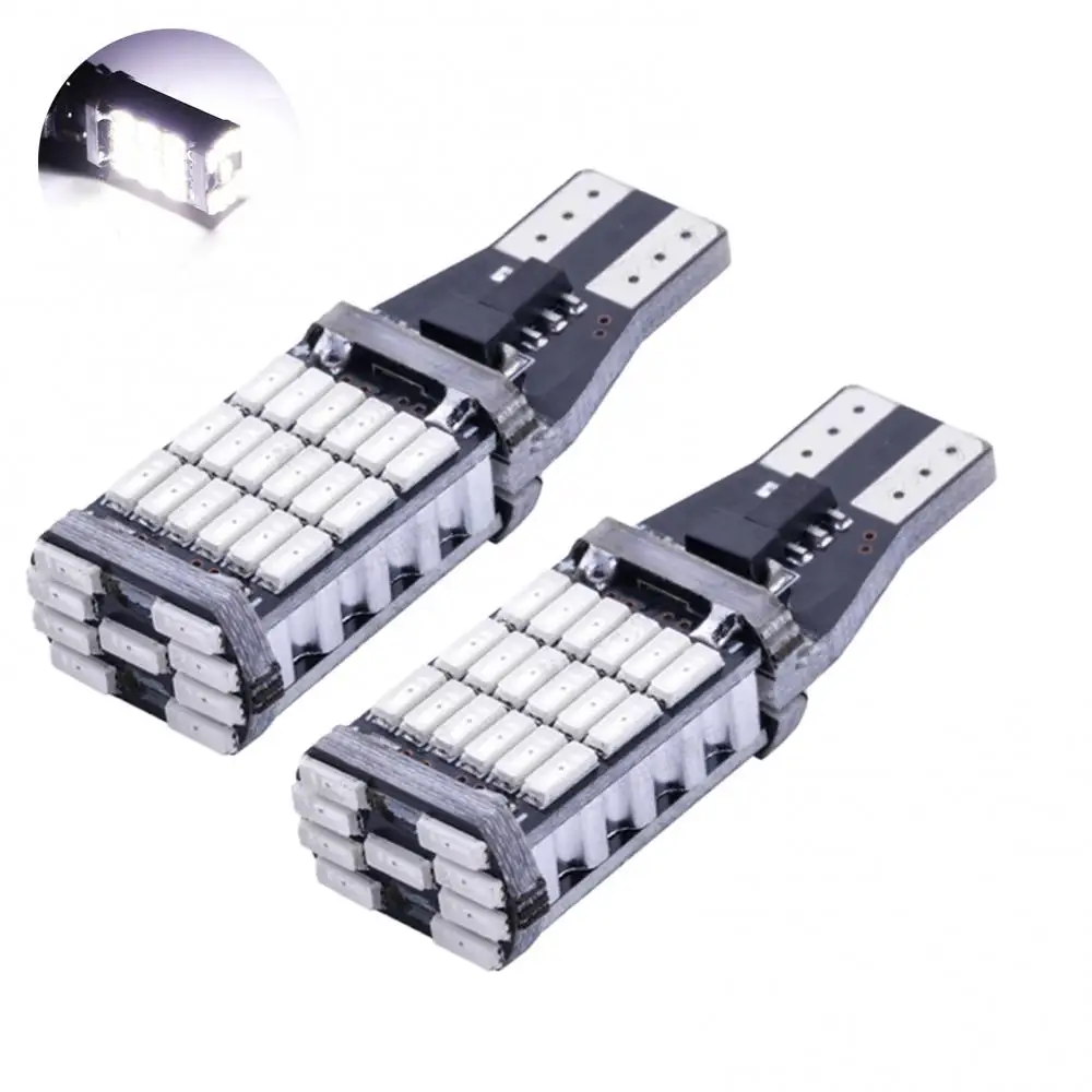 

2Pcs Signal Lamp T15 4014 45SMD Car Bulb Stoplight Reversing Lights Brake Lamps