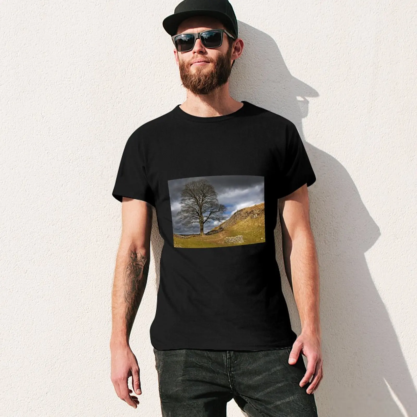 Футболка Sycamore Gap Хэдрианская стена Национального парка Североберленда мужская