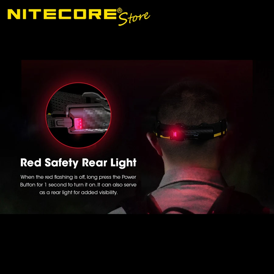 Карбоновая батарея NITECORE 6K, 6000 мАч, перезаряжаемый USB-C, расширенный комплект рабочего времени для налобного фонаря (art.: 3920d4757ea6e) - 3920d4757ea6e