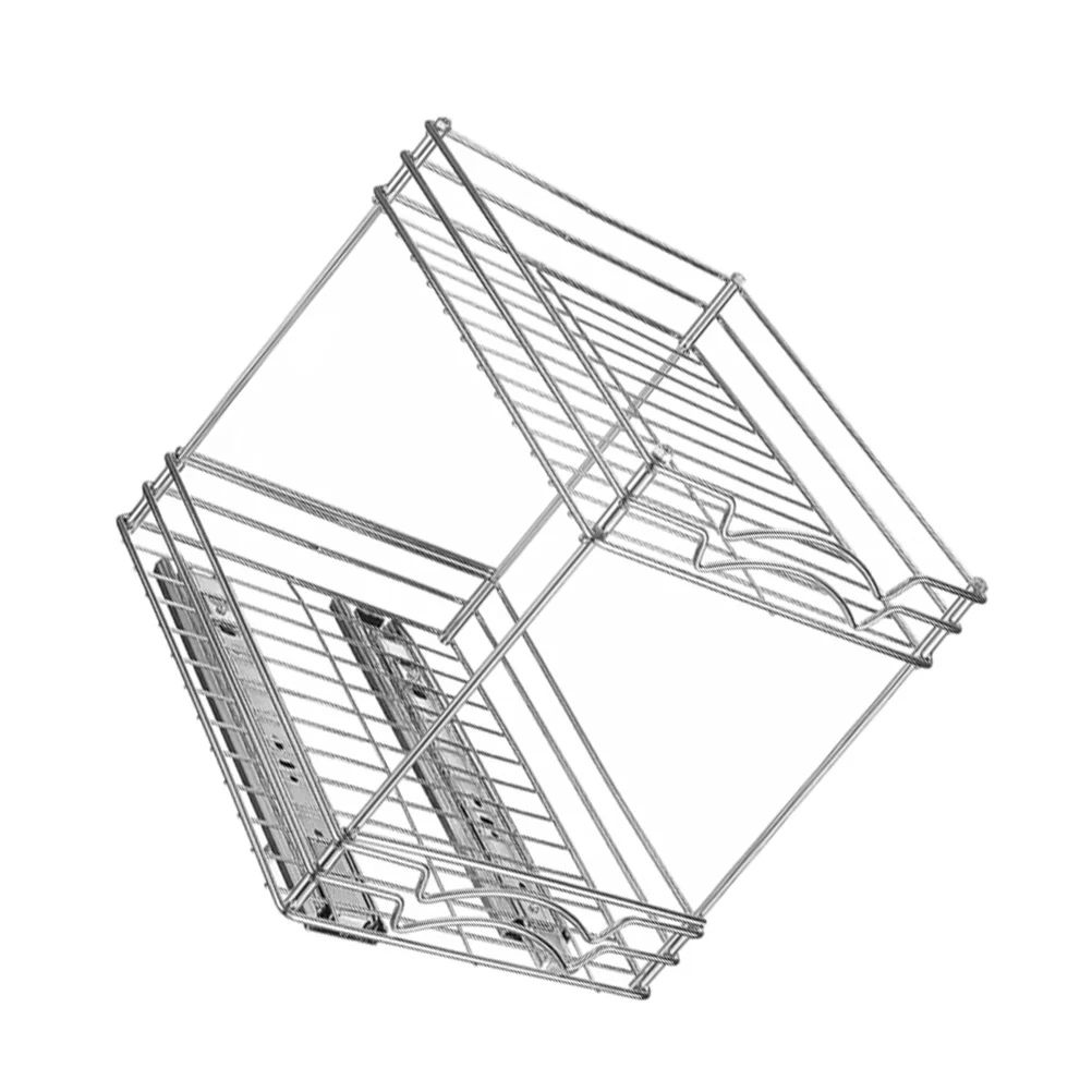 

Kitchen Double Vertical Metal Spice Storage Rack Seasoning Bottle Storage Stand