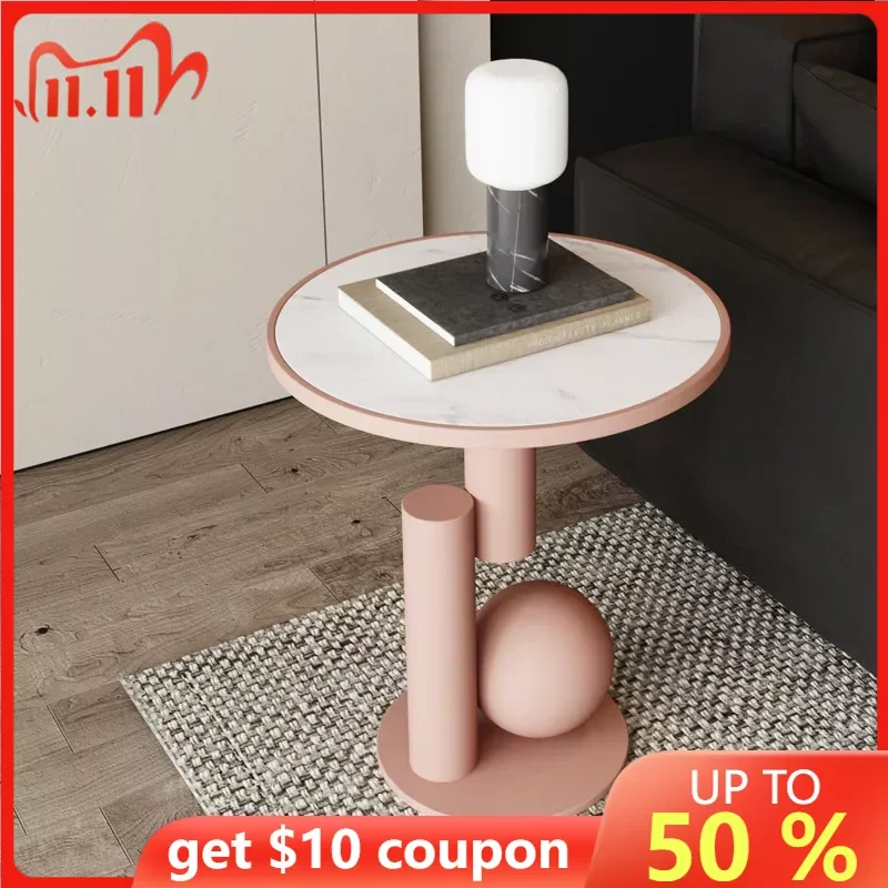 

Nordic Side Table Creative Iron Bedside Table Light Luxury Living Room Simple Sofa Small Side Table Modern Corner Table