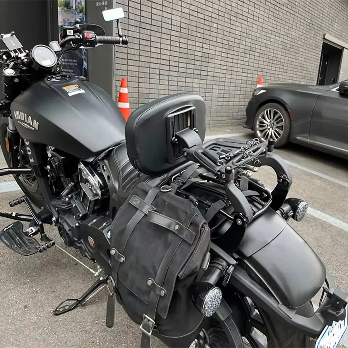 Аксессуары для мотоциклов для Indian Scout Bobber Twenty ABS Bobber Rogue Bobber Sixty 2018-2024, спинка пассажира, задняя сиссибар (art.: 3920d3dd6bfc0) - 3920d3dd6bfc0