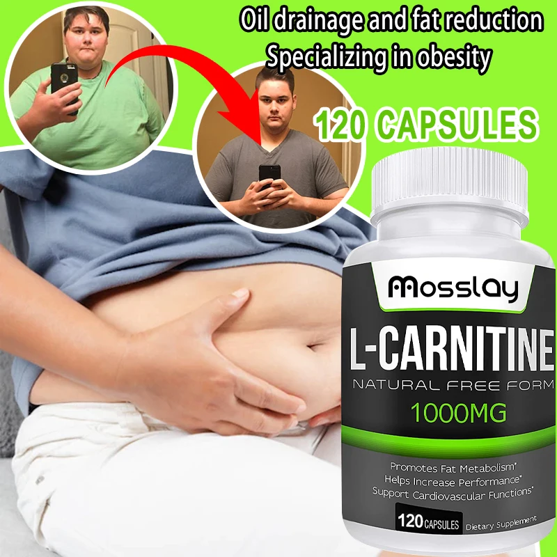 

L-Carnitine 1000mg Accelerates Metabolism Booster, Enhances Performance, Supports Fat Burning & Weight Loss