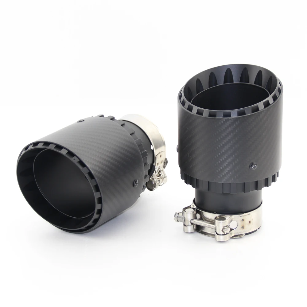 Автомобильный Универсальный глушитель из углеродного волокна алюминиевый сплав