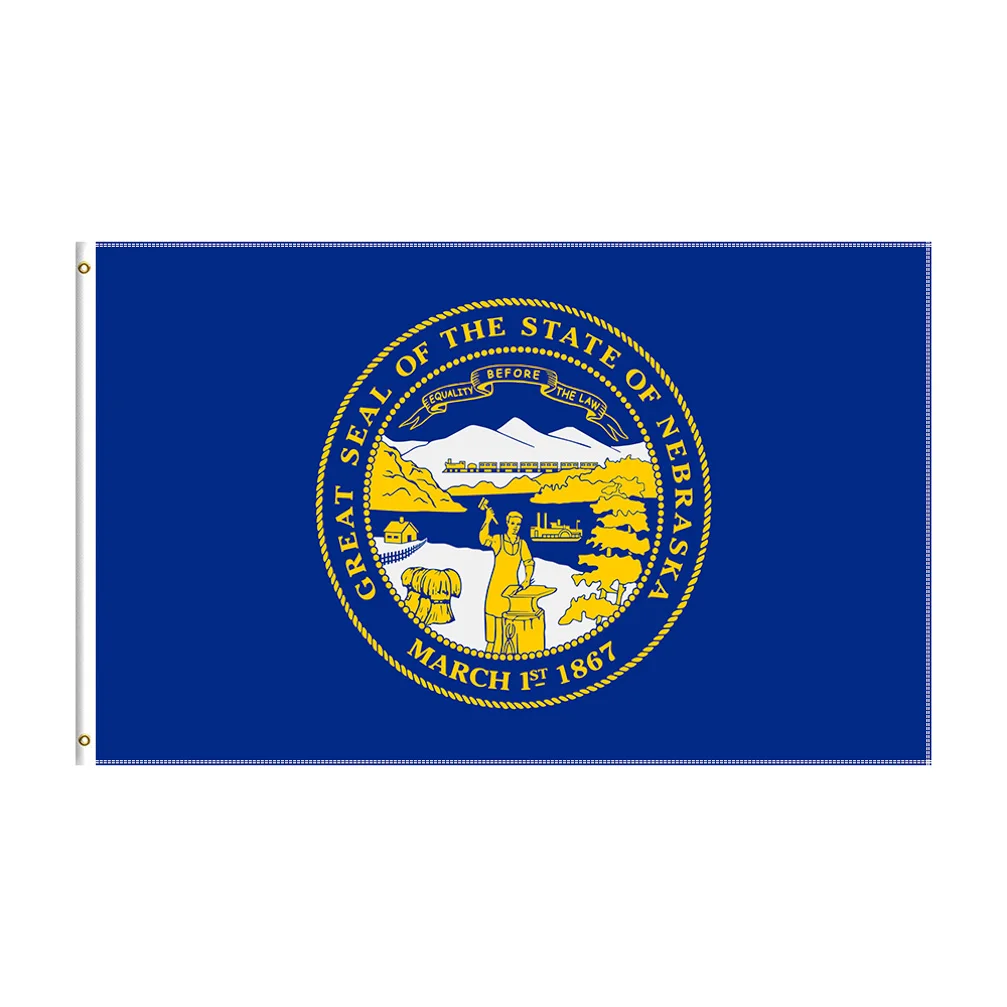 

3x5 Ft Nebraska Flag Polyester Digital Printed USA State Banner