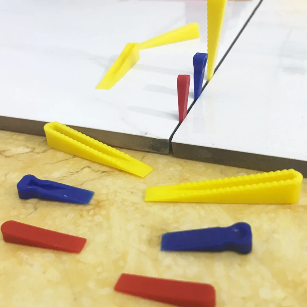 

100Pcs Reusable Wedges Porcelain Ceramic Durable Tile Ceramic Level Spacer Home Decoration Gap Filling Tiling Tool