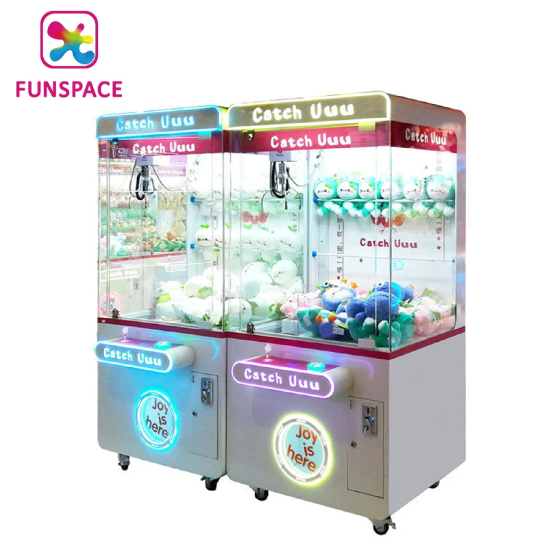 Фото Игровой автомат Funspace Doll Park: Дешевый аркадный призовой автомат с краном для ловли игрушек (на монетах) №2