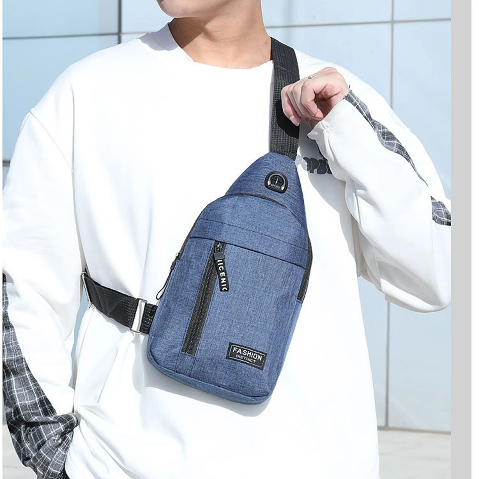 

Модная мужская нагрудная сумка, вместительный держатель для карт, подарок на день рождения