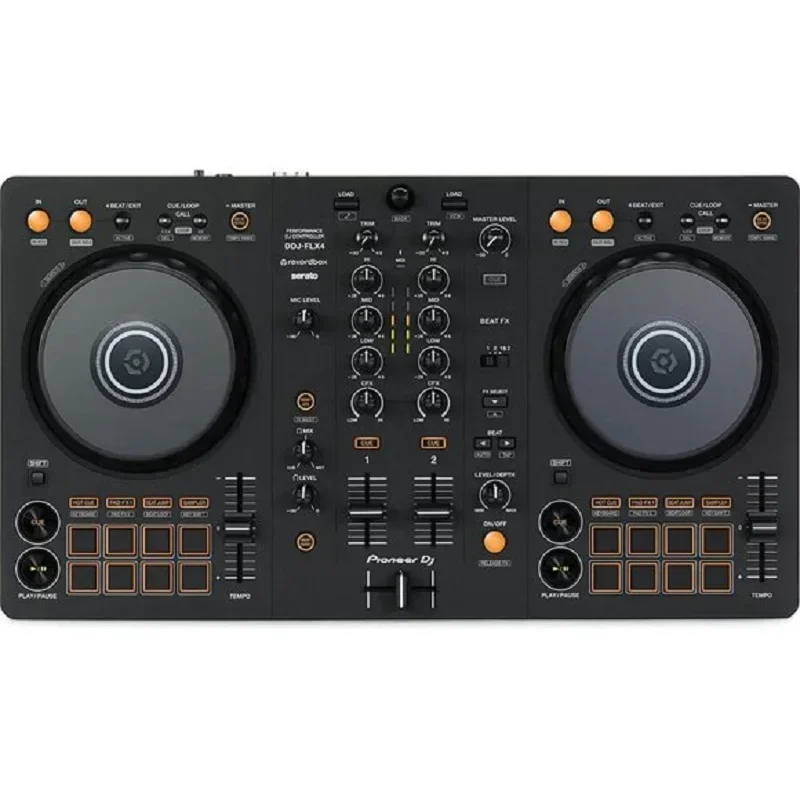 (НОВАЯ СКИДКА) Pioneer DJ DDJ-FLX4 2-дековый Rekordbox и DJ-контроллер Serato — графит 19 заказов