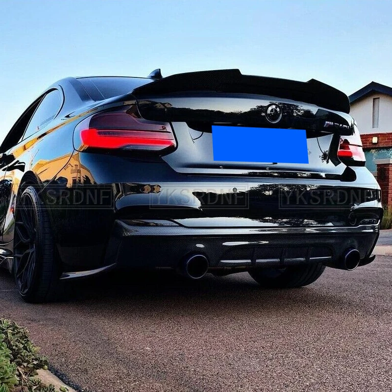 Для BMW 2 серии F22 F87 M2 Coupe 2014-2019 PSM Задняя Крышка багажника спойлер крыло сплиттер