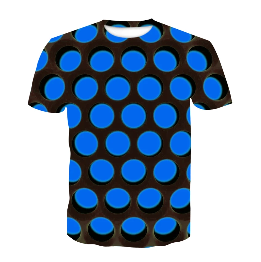 

Street Trend 3d Polka Dot Print Men And Women Tees 2023 New Outdoor Casual Oversized Round Neck Tops 6xl Graphic T Shirt For Men