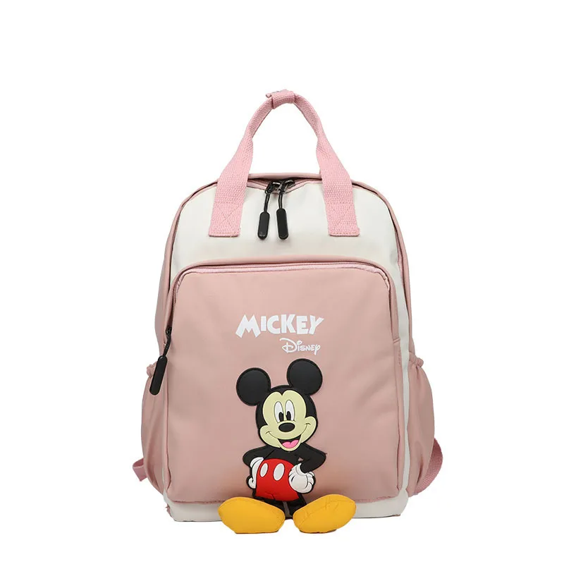 Disney Bag Mickey Children's Backpack Cartoon Children's Backpack Fashion Color Contrast Large Capacity Student Backpack
