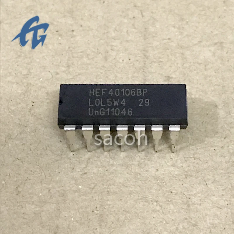 

(SACOH Integrated circuits) HEF40106BP 10Pcs 100% Brand New Original In Stock
