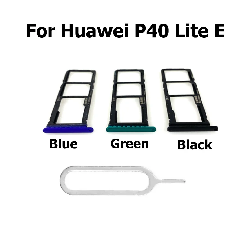 Для Huawei P40 Lite E Sim-карты лоток Слот держатель соединитель запасные части - купить по