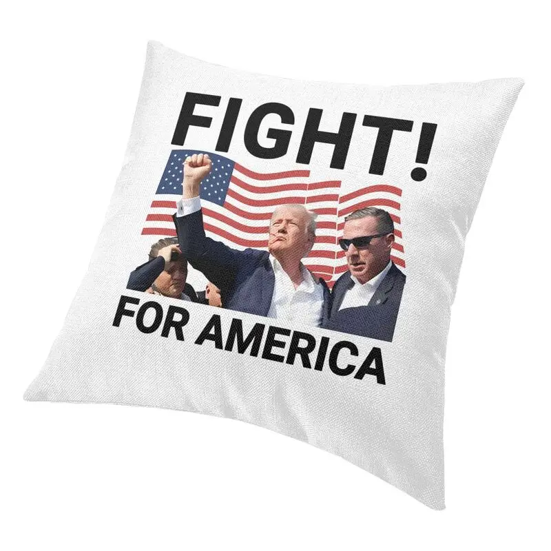 Подушка под заказ с изображением Трампа 2024 диаметром 40 х4 0 см украшение для