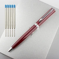 high quality metal ballpoint pens 0 7mm nib spin stationery office supplies new gift ink pen