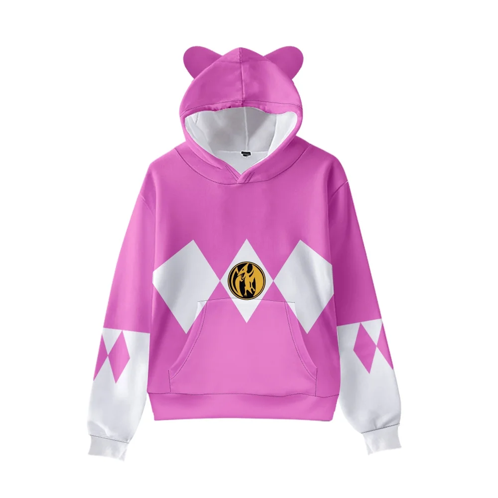 Лидер продаж осенне-зимние толстовки Mighty Morphin с 3D Цифровым принтом мужские и