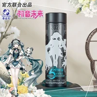 vocaloid hatsune miku anime fifth anniversary thermos steel water bottle led display temperature sensing cup cosplay gift