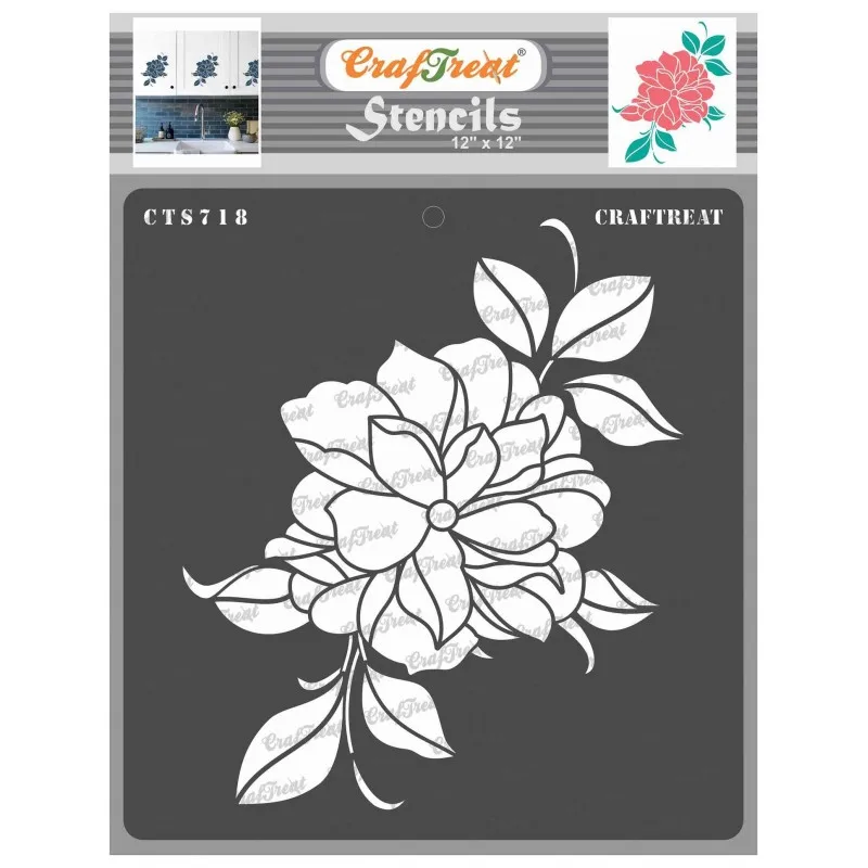 Новинка 2021 трафарет с цветами пиона формы сделай сам для скрапбукинга