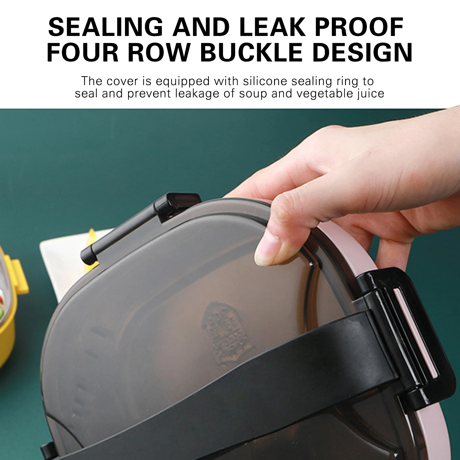 

Ланч-бокс из нержавеющей стали для детей, Портативный Ланч-бокс с 3 отделениями, контейнер для бенто, термостойкие портативные безопасные ст...