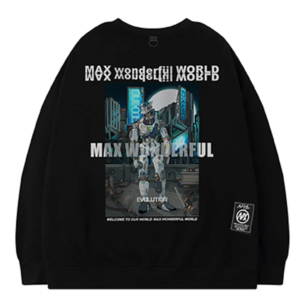 

Мужская толстовка в стиле хип-хоп Y2K с абстрактным графическим принтом, весенний Повседневный пуловер в стиле Харадзюку, уличная одежда