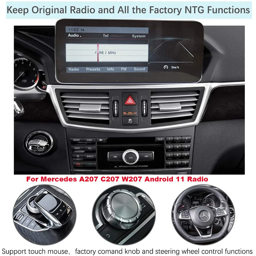 

Car Multimedia Player Navigation GPS For Benz E Class Coupe C207 A207 W207 E200 E250 E300 E350 E400 E500 Android Radio CarPlay
