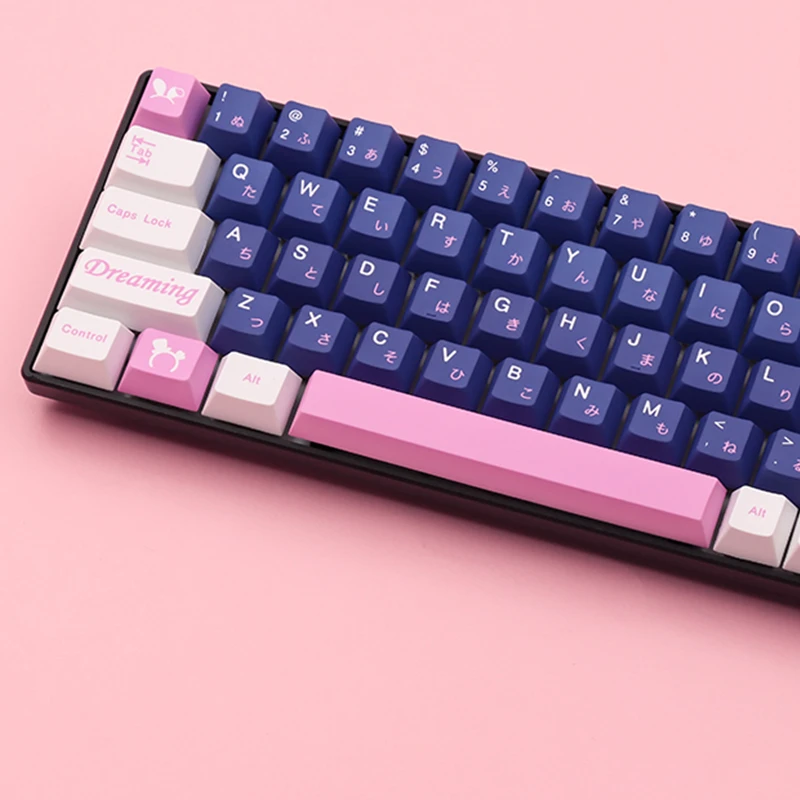 

JTK Clone Dreaming Girl Keycaps Cherry Profile 5 Side Dye Sub PBT for Cherry MX Mechanical Keyboard