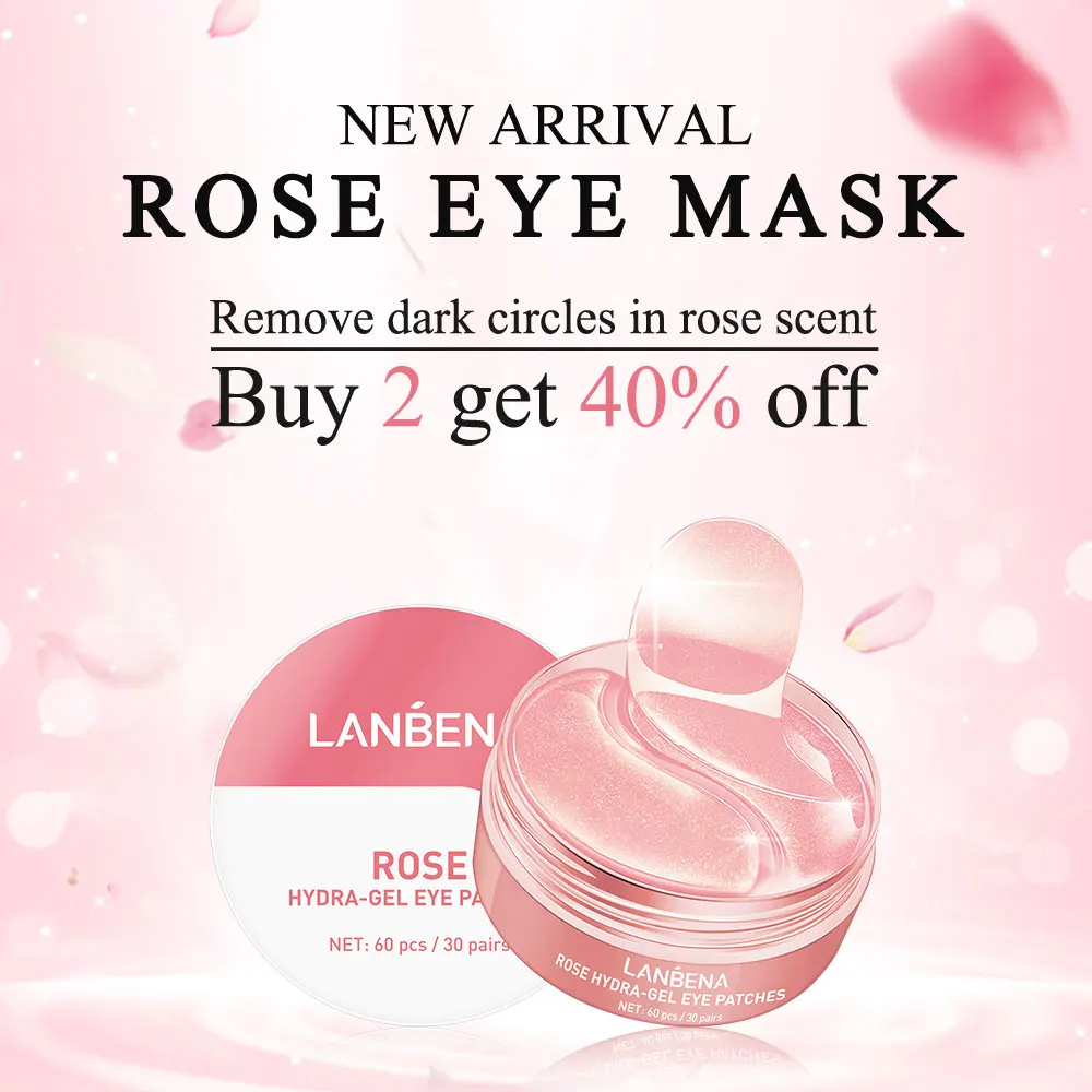 

Rose Hydra Gel Eye Patches Lady Collagen Eye Mask Remove Puffy Eyes Remove Dark Circles Brighten Nourish Repair Skin